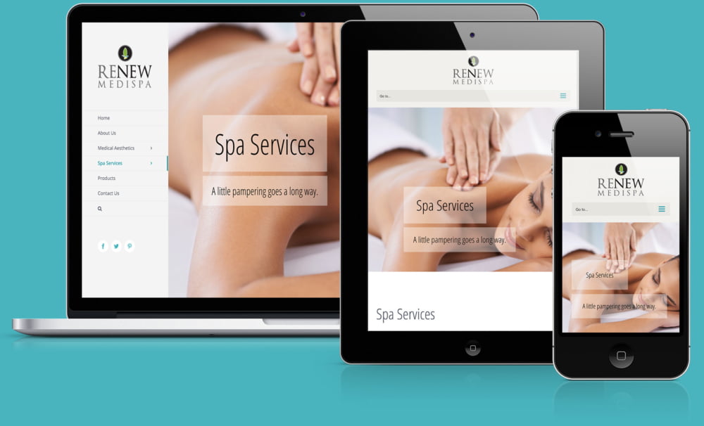 Renew Medispa In Trail BC mobile friendly web designs